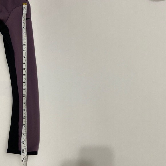 Nike Dri-Fit Girls Sweatshirt Hoodie Purple Black Striped Long Sleeve Size M - Picture 11 of 14